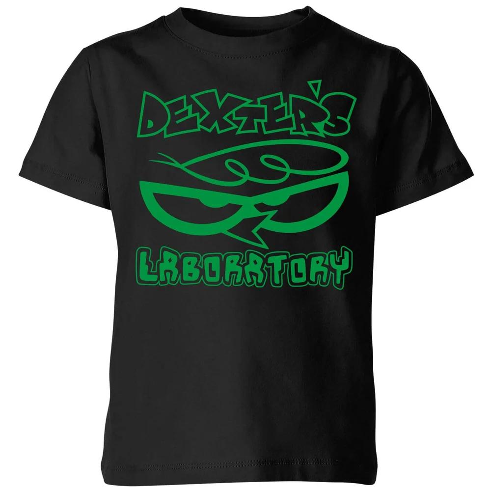 Dexters Lab Logo Kids' T-Shirt - Black - 3-4 Years