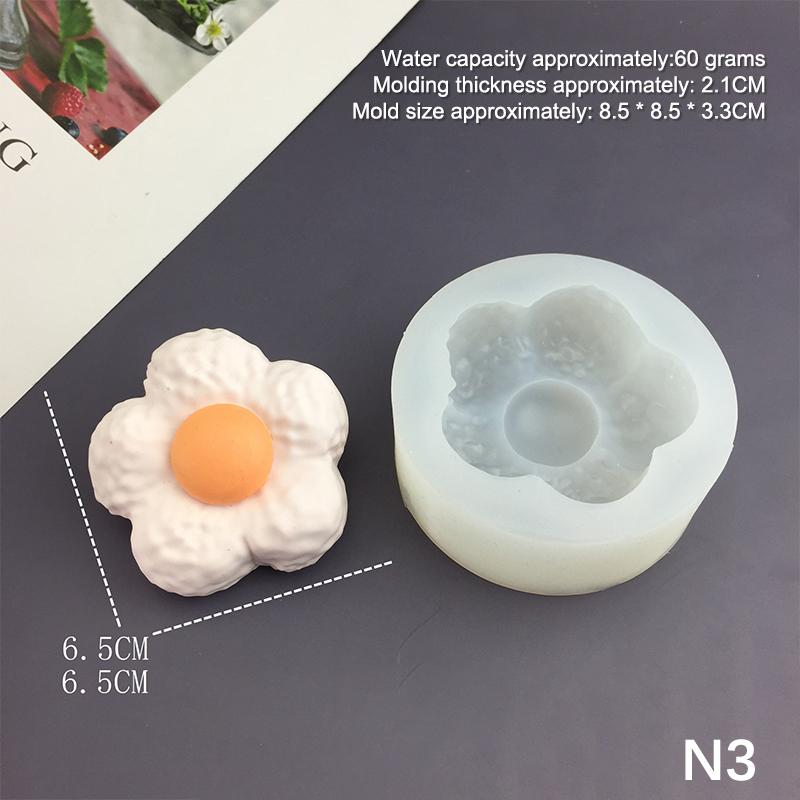 1pc For Baking Egg Bites Muffin Top Pan Chocolate Cake Pie Bakeware Tools Candle Molds Cartoon Animal Bunny Kitten Silicone Mold