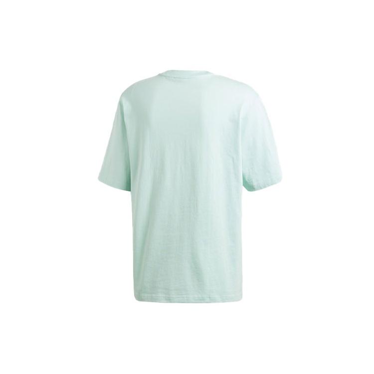 adidas originals Large Logo Printing Round Neck Short Sleeve Mint Green Men's DH5839