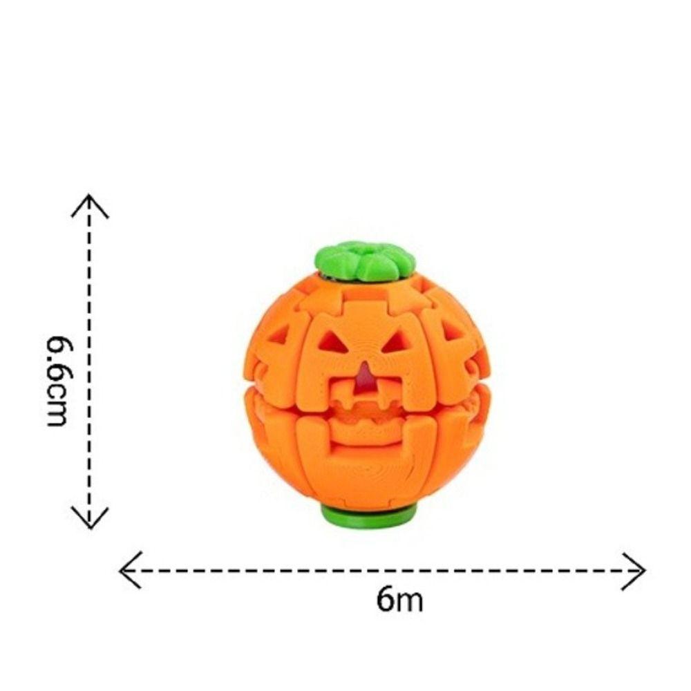 Rotating Structure Pumpkin Spinner Ball 3D Printed PLA Press Spinner Toy Desktop Fidget Toy
