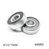 10Pcs 608RS Deep Groove Ball Bearings Bearing Steel 608-2RS Bearing