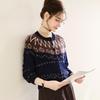 TUHUANG Women's Merino Wool Fair Isle Cardigan