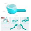 LMETJMA 4Pcs Food Bag Sealing Clip with Pour Spout Kitchen Food Storage Sealing Clips Great Chip Bag Clips with Cap JT394