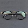 Японский бренд дизайн овальные круглые ацетат титановые очки оправа мода винтаж мужчины женщины сверхлегкие очки 805 очки