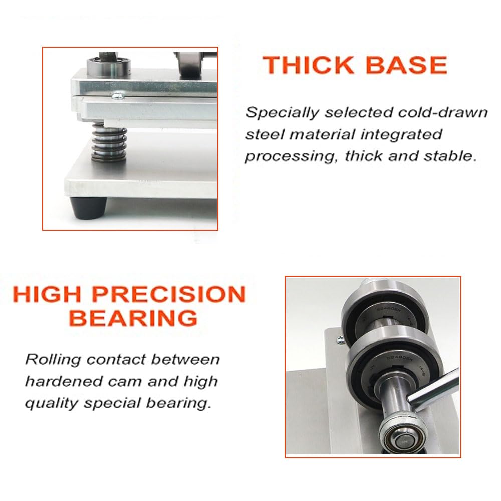 YVOKERN Ручной пресс для кожи Ручная машина для высечки и тиснения Машина для резки кожи и бумаги Резак для поделок Шаблоны и формы Штамповка металла и (Все тело)