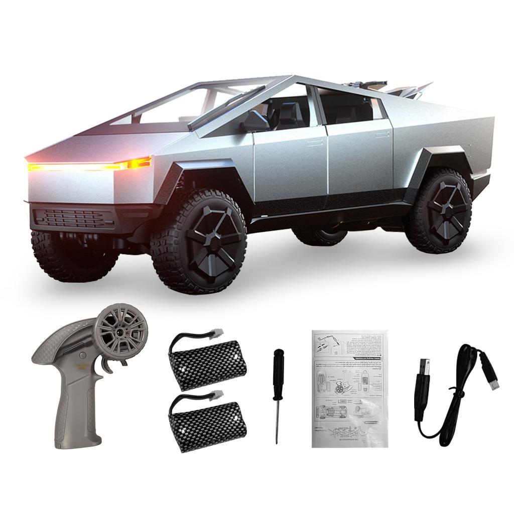 Игрушка Кибертрак, Радиоуправляемый сплавной автомобиль 2,4 ГГц с мотоциклом и светодиодной подсветкой, Модель пикапа