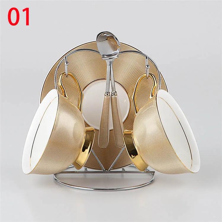 European Royal Coffee Cups,Lover Couple Mugs Bone China Ceramic Tea 2 Cup 2 Saucer Set Advanced Porcelain Mug For Afternoon Tea