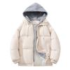 Fake Two-piece Down Jacket for Women, Winter Thickened Loose Cotton Jacket, New Cotton Jacket, Hooded Cotton Jacket