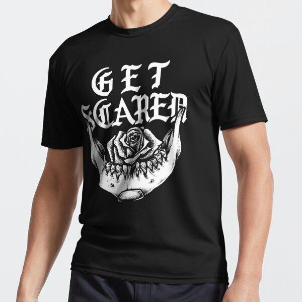 Get Scared Flower And Teeth American White Retro Style Tee Unisex T-Shirt
