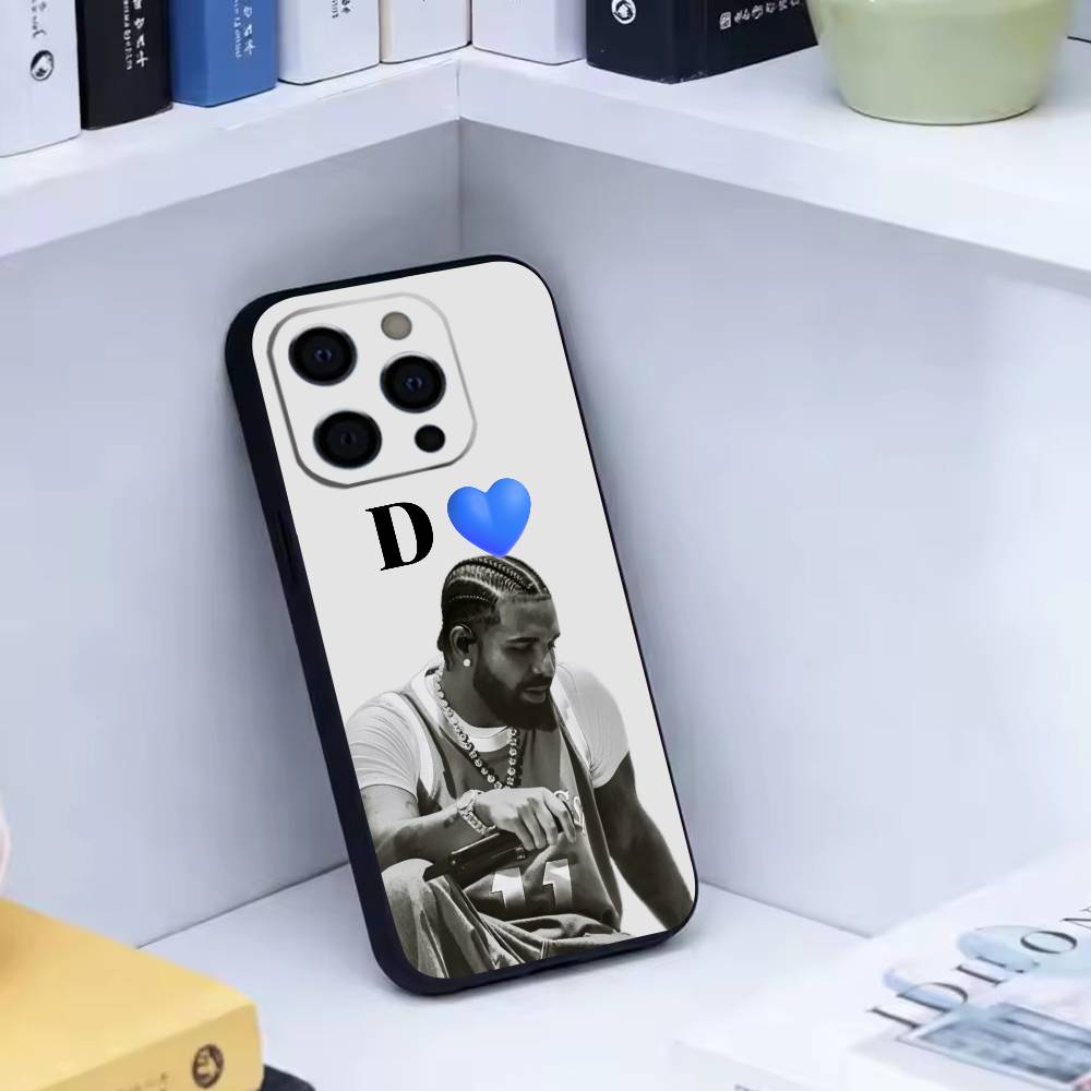 Чехол для телефона певца и рэпера Дрейка для iPhone 17,16,15,14,13,12,11 Plus,Pro Max,XS, Мягкий силиконовый черный чехол