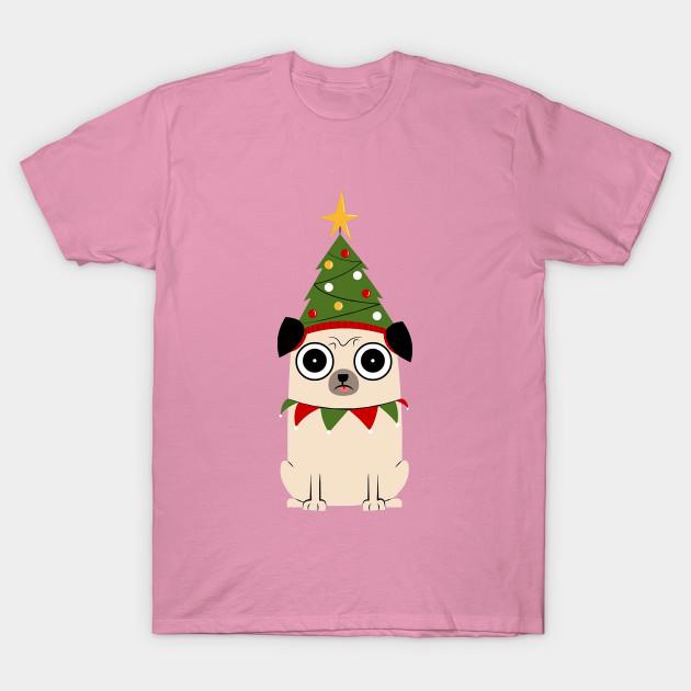 Футболка женская Its Christmas For Pugs Sake Harajuku Print Kawaii футболка летняя женская футболка с коротким рукавом топ
