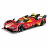 Bburago 2024 Model Scale Diecast Model of the Ferrari 499P Turbo V6 Team Ferrari AF Corse 2024 Le Mans 24 Hours Winner Race Sports Car 1/18 3.0L #50,