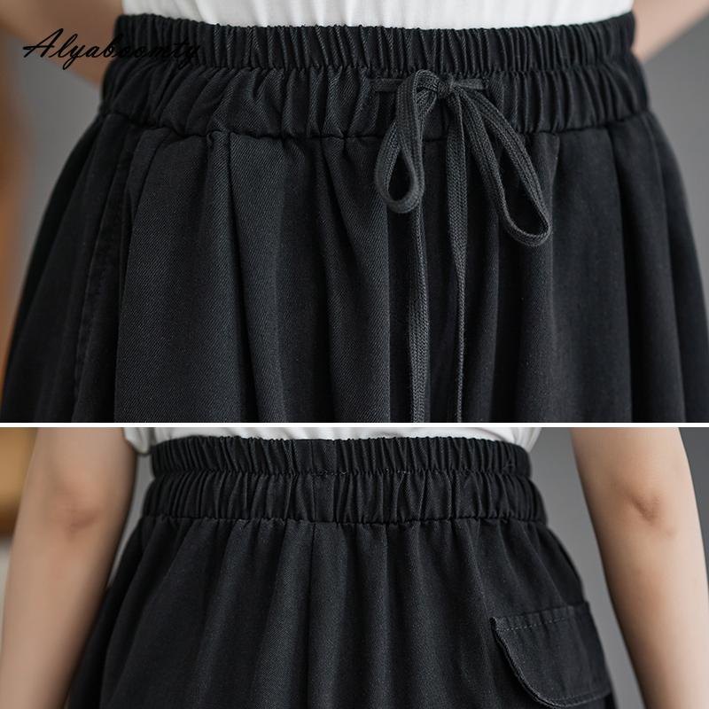 Корейский стиль, весна-осень, женские мешковатые джинсы больших размеров, эластичная талия, черные, фиолетовые, зеленые, джинсовые брюки с разрезом, повседневные свободные широкие джинсы