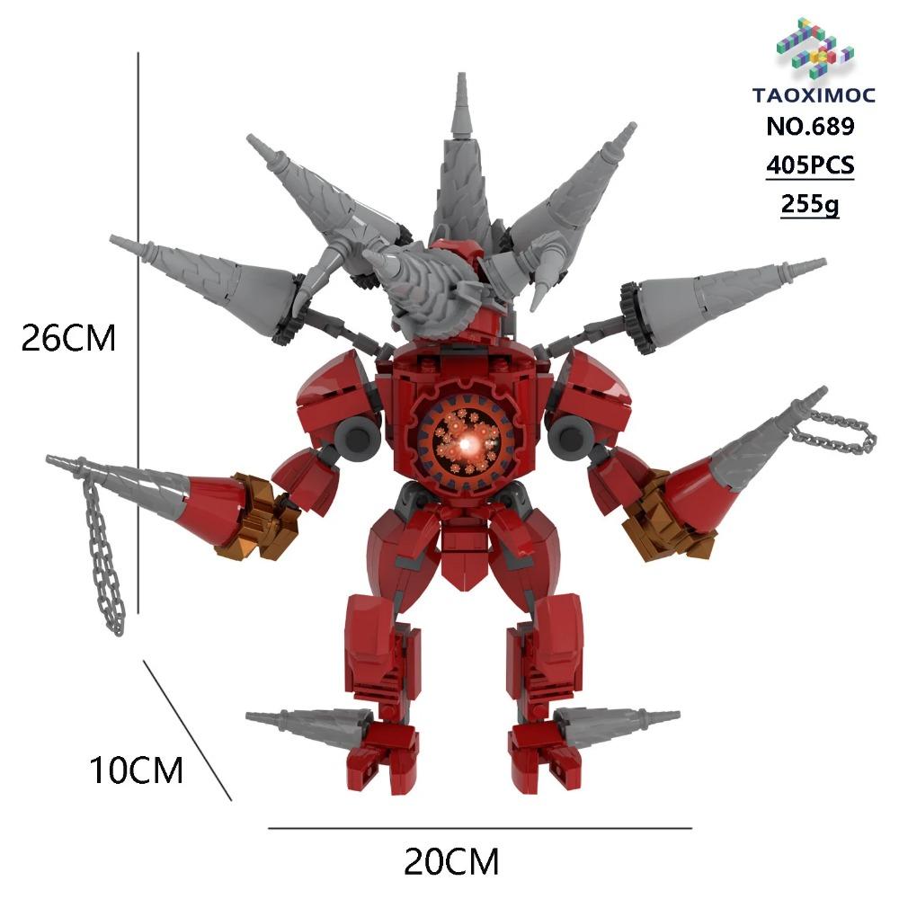 Skibidi Toilet Building Block Horror Game Speakerman Bosses Camara Titan TV Man Cartoon Doll Model Kids Halloween Birthday Gift