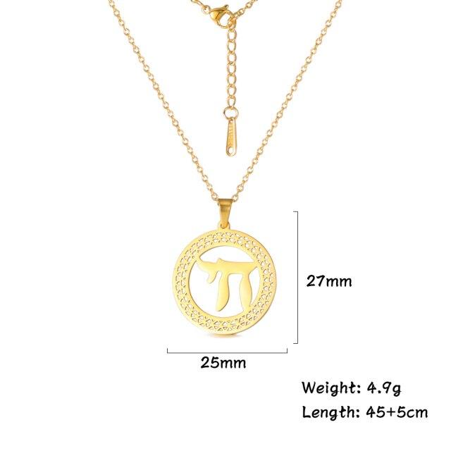 Чай Амулет Звезда Давида для мужчин кулон ожерелье золотого цвета Каббала еврейские подвески религиозные символы сверхъестественные ювелирные изделия