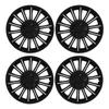 4Pcs Wheels Rim Cover 13 Inch Stylish Durable Sturdy Powerful Protection Black Hubcap Wheel Covers