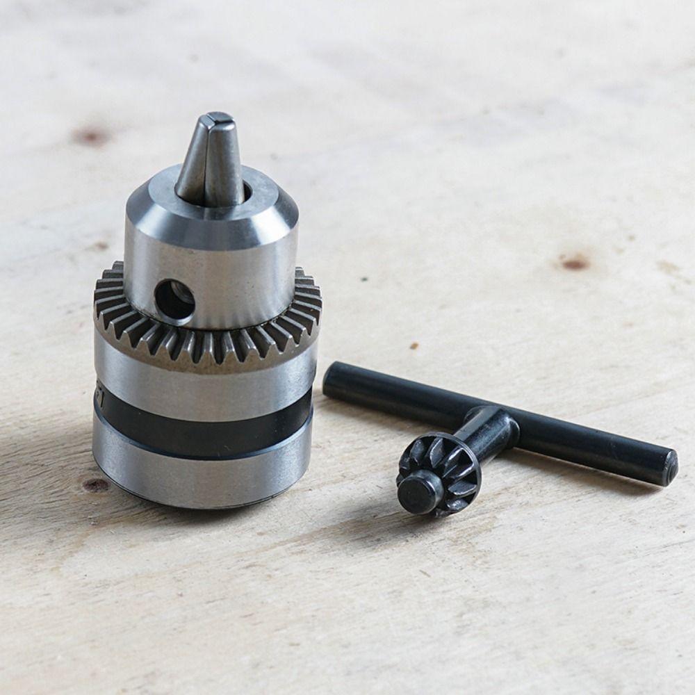 Резьбовой патрон с ключом Патрон для электродрели 1,5-10 мм Адаптер для преобразования дрели Инструмент для деревообработки