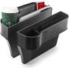 2 Packs Car Seat Gap Filler Organizer, Multifunctional Seat Gap Storage Box with Cup Holder, Console Side Extra Pouchs with USB Car Charger, Auto