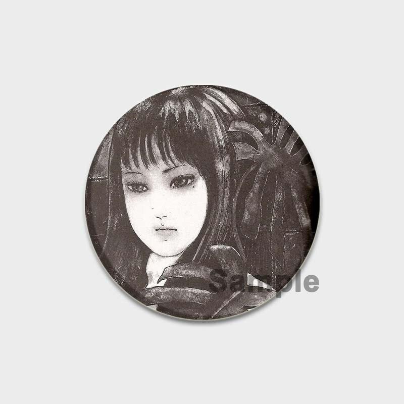 58 мм новая брошь с героями мультфильмов Дзюндзи Ито, аниме ужасов, эмалированная булавка из сплава, фильмы ужасов, аксессуары для творчества, детский подарок, 58 мм, значок с мультяшным рисунком