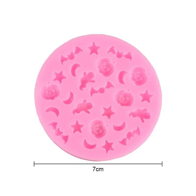 Halloween Pumpkin Ghost Bat Chocolate Cake Silicone Kitchen C1L5 Mold Mold I8G1