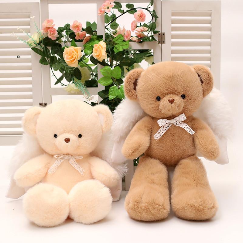 Angel Bear Delightful Plush Doll Cozy Teddy Bear Gift For Children Babies And