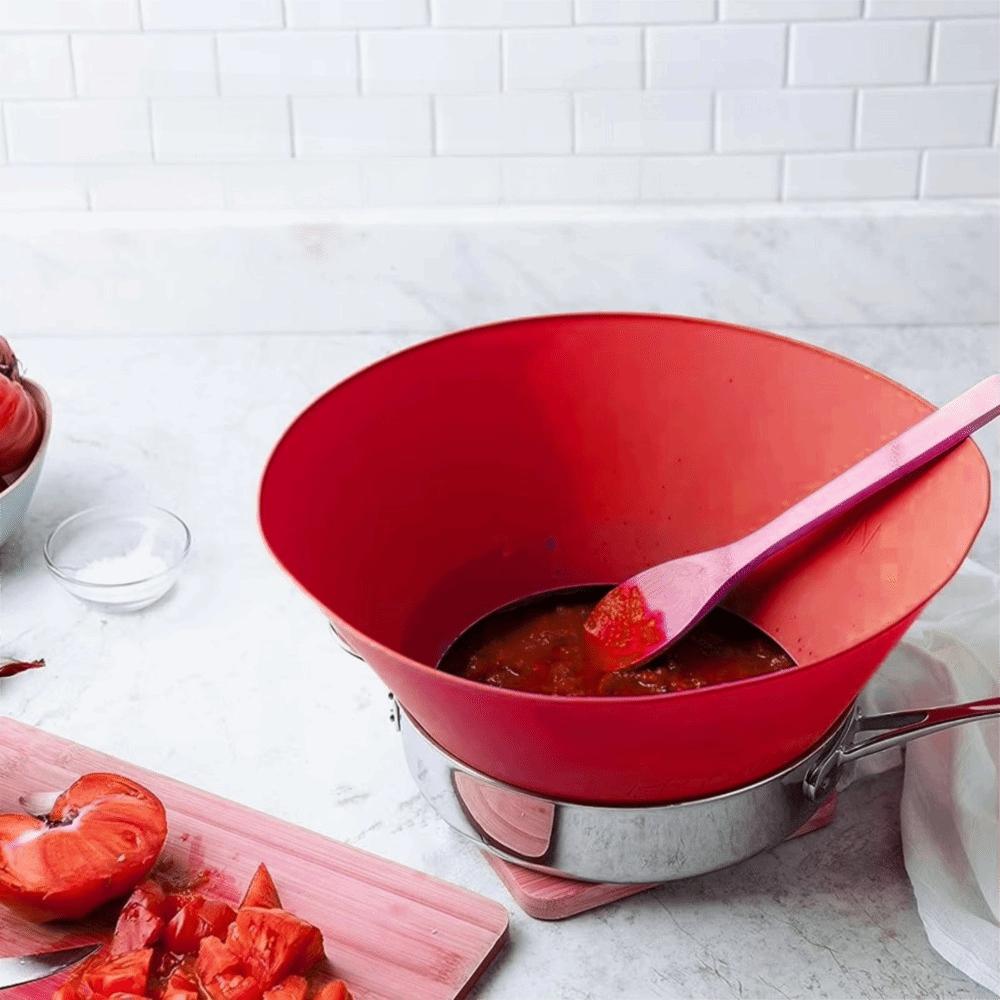 Folding Oil Splatter Cover Heat-resistant Splash-proof Pot Rim Anti-Overflow Cover Cooking