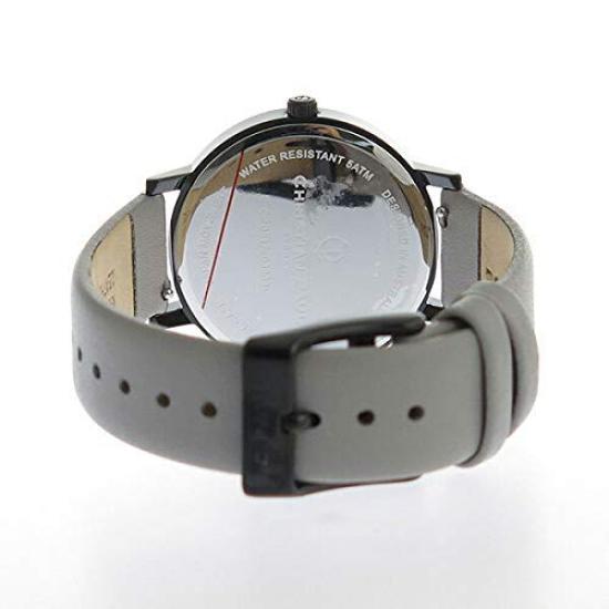 35mm Black Marble Marble Pattern Black Case Gray Leather MBB3502 Watch [Christian Paul] (MAR-23) [Item]