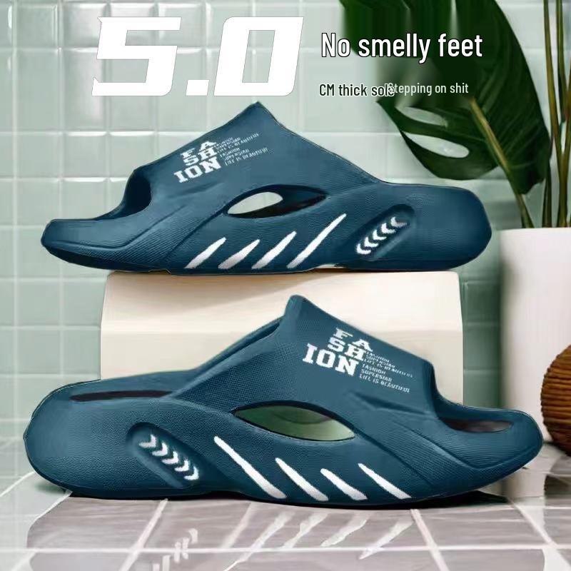 Men's and Women's Comfy Thick Sole Slippers - Summer Casual Footwear for Outdoor and Home