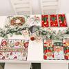 1/2/4pcs-Christmas Mat Santa Claus Printed Christmas Decorations Home Kitchen Table Decoration (random Style)