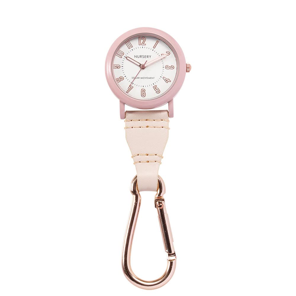 Nursery Solar Carabiner One Nurse Goods Watch, Women's, Size, Pink, 162378A,