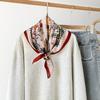New Style Retro Fashion Scarf Printed Square Scarf Ladies Fairy Style Scarf Angora Red Silk Scarf
