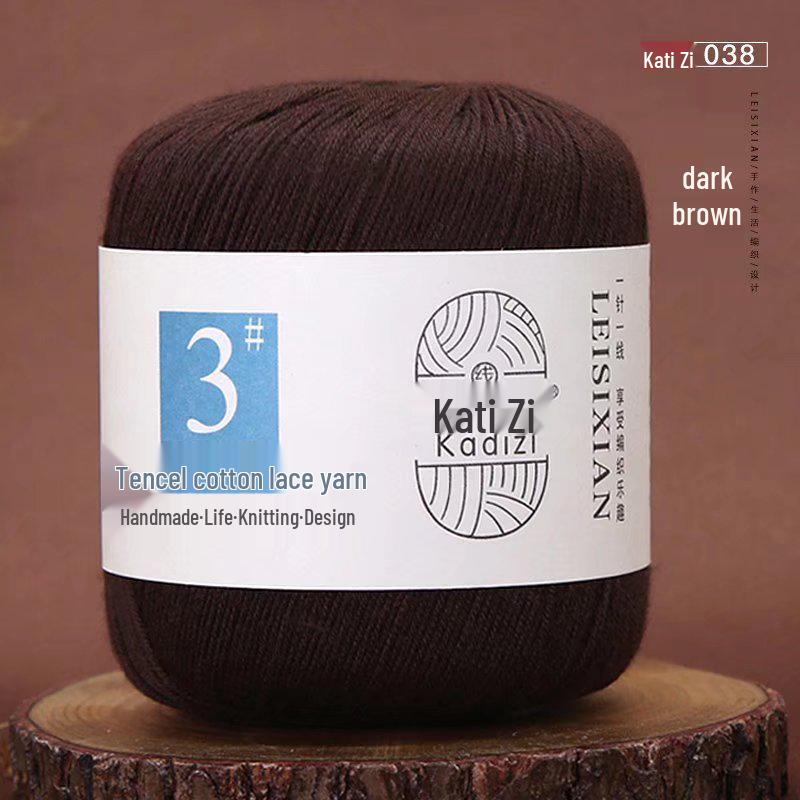 Мерсеризованная хлопковая кружевная пряжа №. 3: Вязание крючком своими руками для детей - Весенне-летний свитер и пальто - Бесплатная доставка