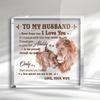 Памятная табличка «Признательность мужу» — Искренний подарок на день рождения, День святого Валентина и День отца