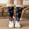 New Cute Warm Socks Thicken Plus Cotton Winter Women Socks Christmas Kawaii Stocking Xmas Gift Home Floor Room Funny Sock