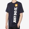 Nike T Shirts Men's Dark Blue Crew Neck Moderate Straight Fit AV9987-451