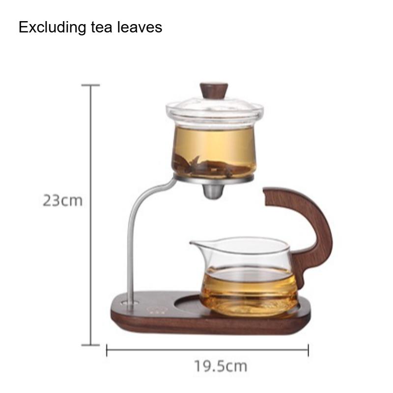 Ленивый стеклянный чайник Автоматическая плавающая чашка Чайный набор Фильтр Набор с магнитной присоской Принадлежности для дома и офиса