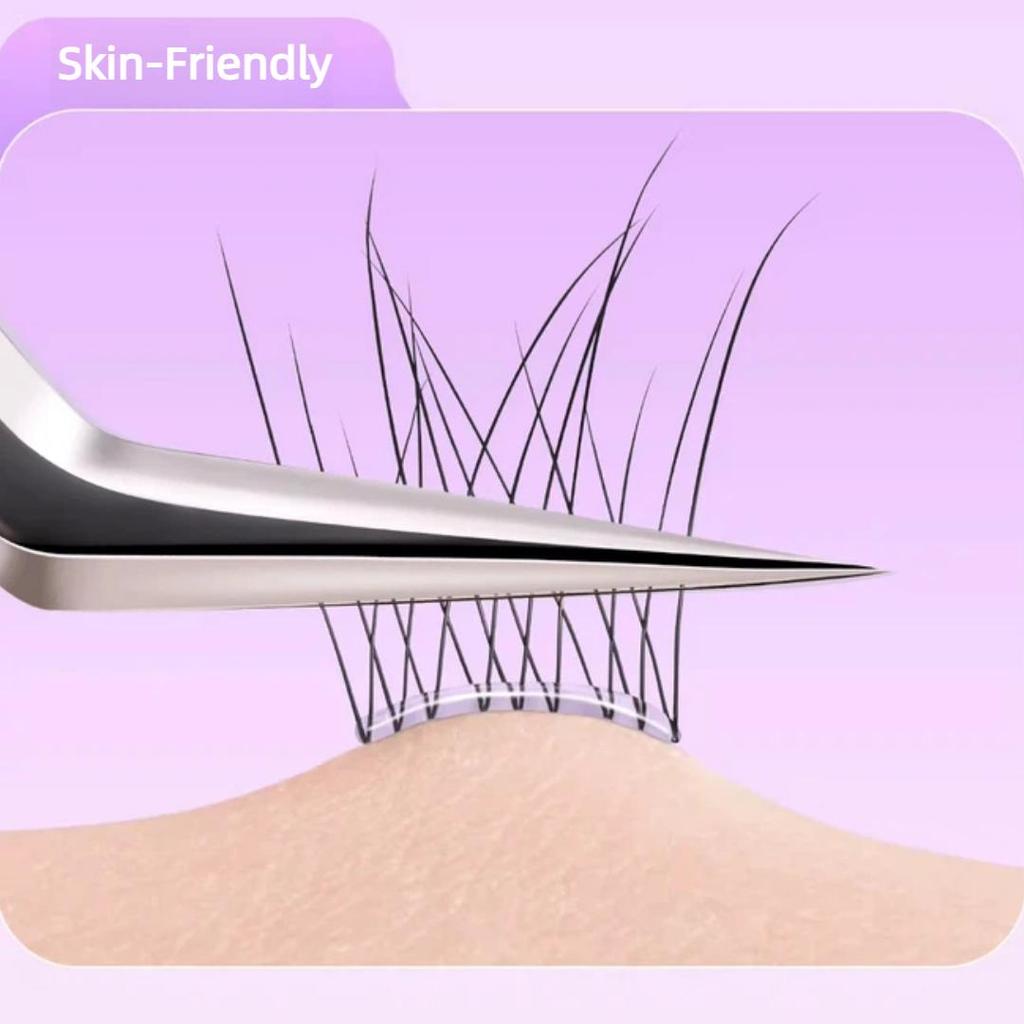 Oeiez Glue-Free False Eyelashes, Fish Tail Style, 120 Clusters per pack