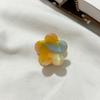 Ins  Cute 2.5cm Mini Little Flower Hair Clip Simple Cute Acetic Acid Color Magic Top Clip Side Clip Hair Accessories