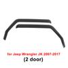 Car Side Window Wind Deflectors Vent Visors Sun Wind Rain Shield for Jeep Wrangler JL Unlimited 2018-2022/JK 2007-2018
