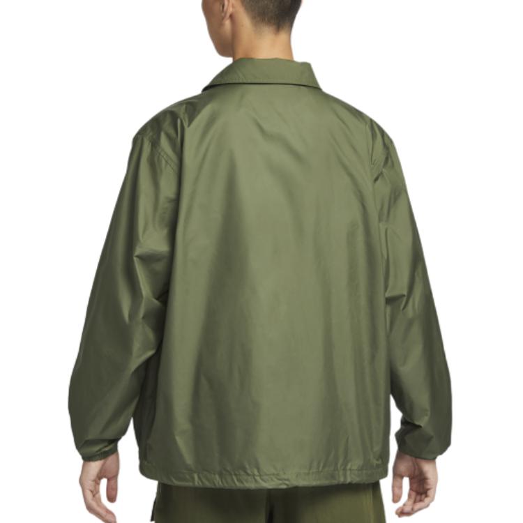 Nike Клубная спортивная одежда AS M NK COACHES JKT Куртки и пальто Мужская Зеленая FN3317-222