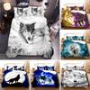 Wolf Cute Animal 3D Duvet Cover Bedding Set Comforter Linen Pillowcases Home Decor Single Double Twin King Queen