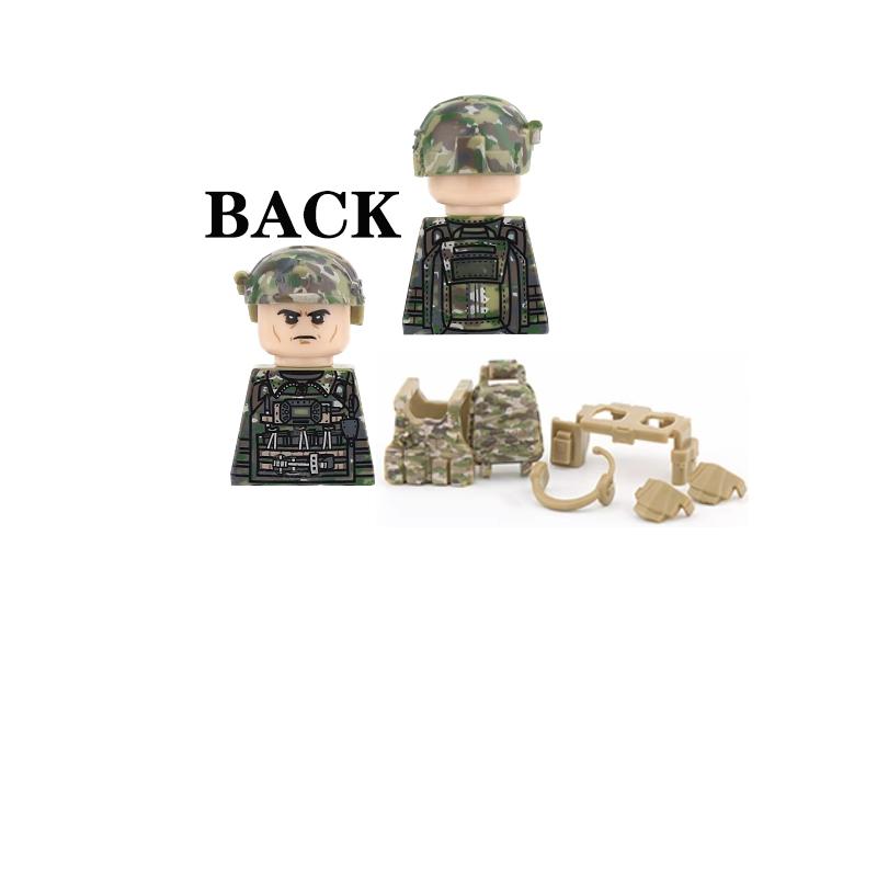 US Airborne 101ST Soldier Figures Building Blocks Officer Army Warrior Infantry Military Accessories Gun Weapons Brick Toys GR03