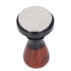 58.5MM Coffee Tamper Spring Loaded Stainless Steel Wooden Handle Coffee Press Tamper for Coffee Maki