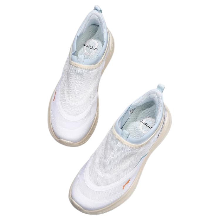 Li-Ning Мягкие Go 2 Удобные Универсальные Легкие Дышащие Амортизирующие Низкие Повседневные Кроссовки Женские кроссовки Синий Белый AGLV006-8