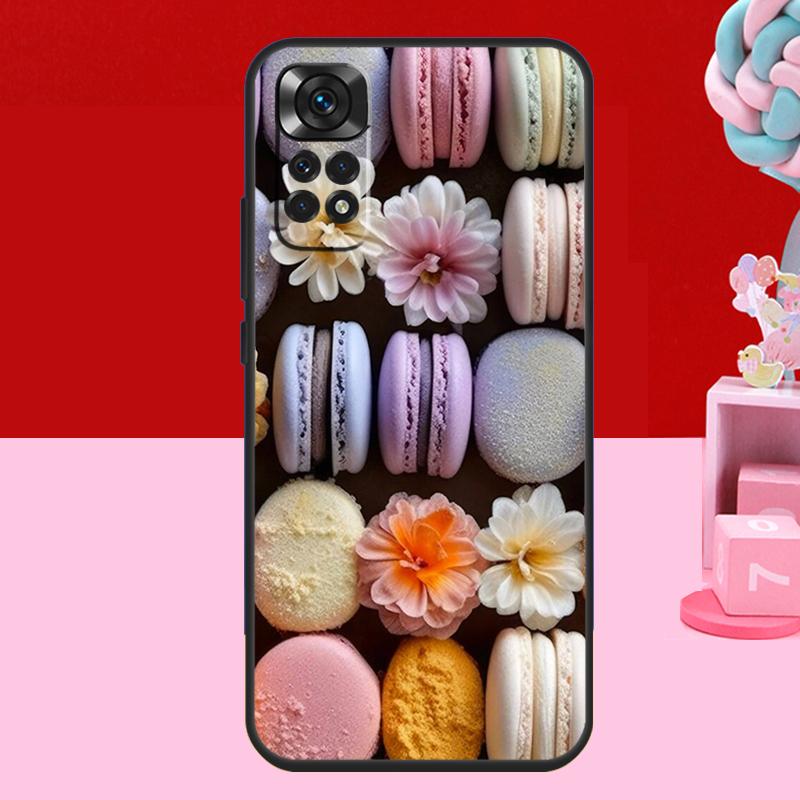 Чехол-футляр для десертного мороженого и макарон для Xiaomi Redmi Note 14 13 12 11 10 15 Pro Plus Redmi 15 C 10C 12C 13C 14C Мягкий чехол