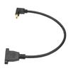 DP Female To Mini DP Male Cable Double Hole Lockable Type Displayport Adapter for QXGA 2560x1600