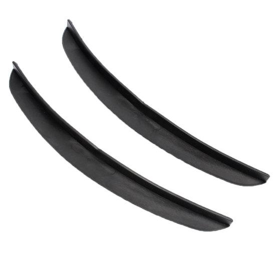 2Pcs 24.5cm Carbon Fiber Car Wheel Eyebrow Arch Fender Rubber Protection Strips