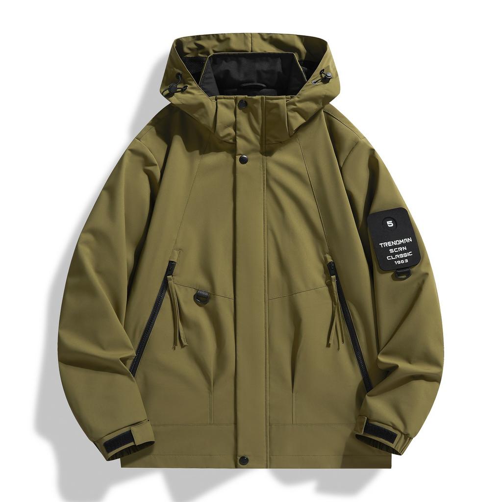 Весенняя новая куртка с капюшоном для пары, повседневная куртка для активного отдыха, мужское пальто