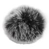 Artificial Fur Lavalier Mic Windscreen Lapel Microphone Wind Muff Clip On Furry Mic MuffBlack White