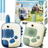 1PAIR Dinosaur Children's Walkie-talkie Toy 300 Meters Away Boys and Girls Birthday Gift Parent-child Interactive Toy